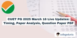 CUET PG 2025 March 16 Live Updates: Shift 1 Starts, Check Paper Analysis and Question Paper PDF